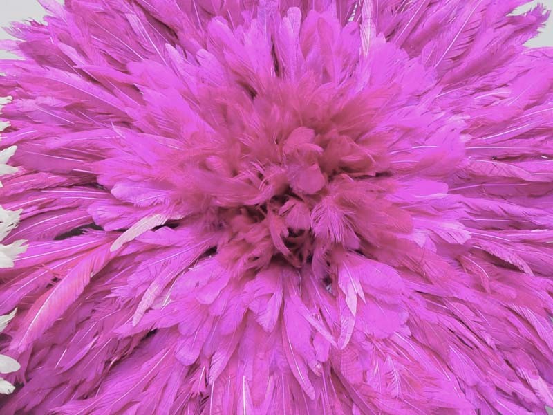 Fuschia Juju Hat - Close Up Fuschia Juju Hat - Close Up